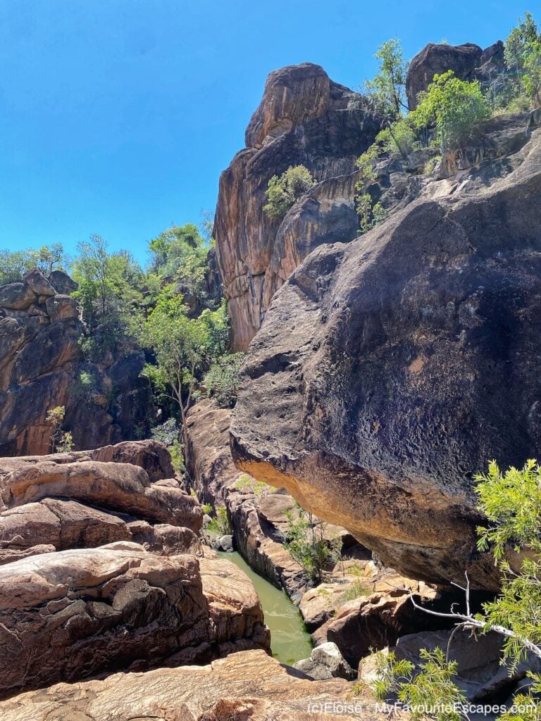 Rocks on a walk in Auburn River National Park